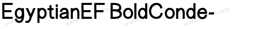 EgyptianEF BoldConde字体转换